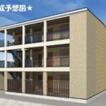 上北台駅から徒歩7分♪新築アパート!!!ホームセキュリティ・防犯カメラ・オートロック☆インターネット無料の2階角部屋の1Kのお部屋です★